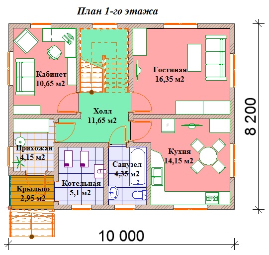 Проект дома к 158